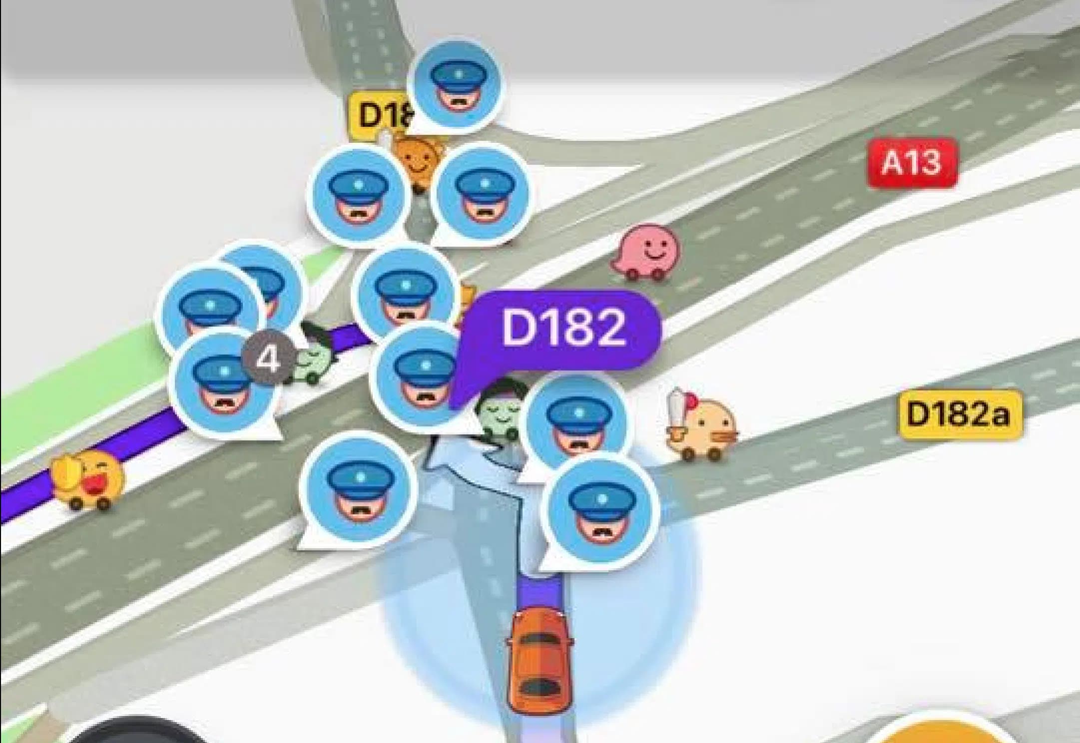 Les différents types de Waze zones de contrôle